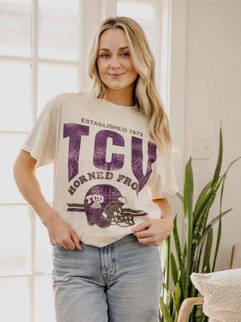TCU Est Date Helmet Tee