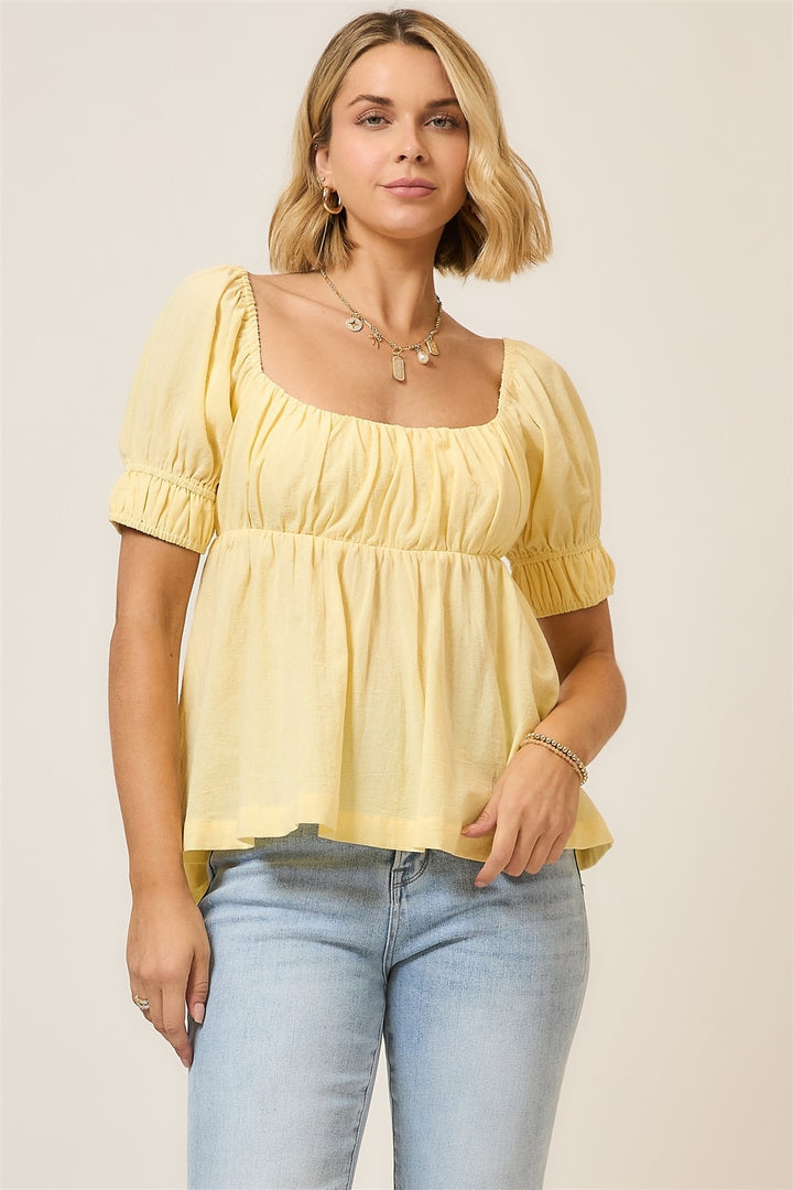 BABYDOLL TIE BACK TOP