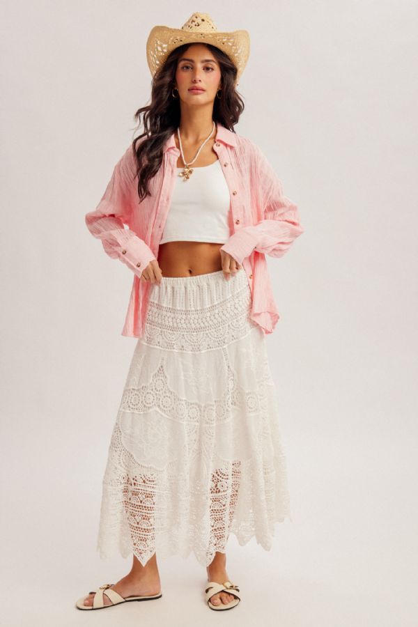 CROCHET MAXI SKIRT