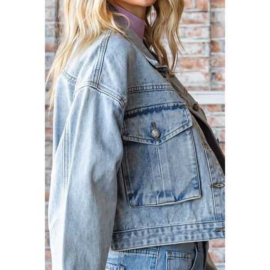 CARGO POCKET DENIM JACKET