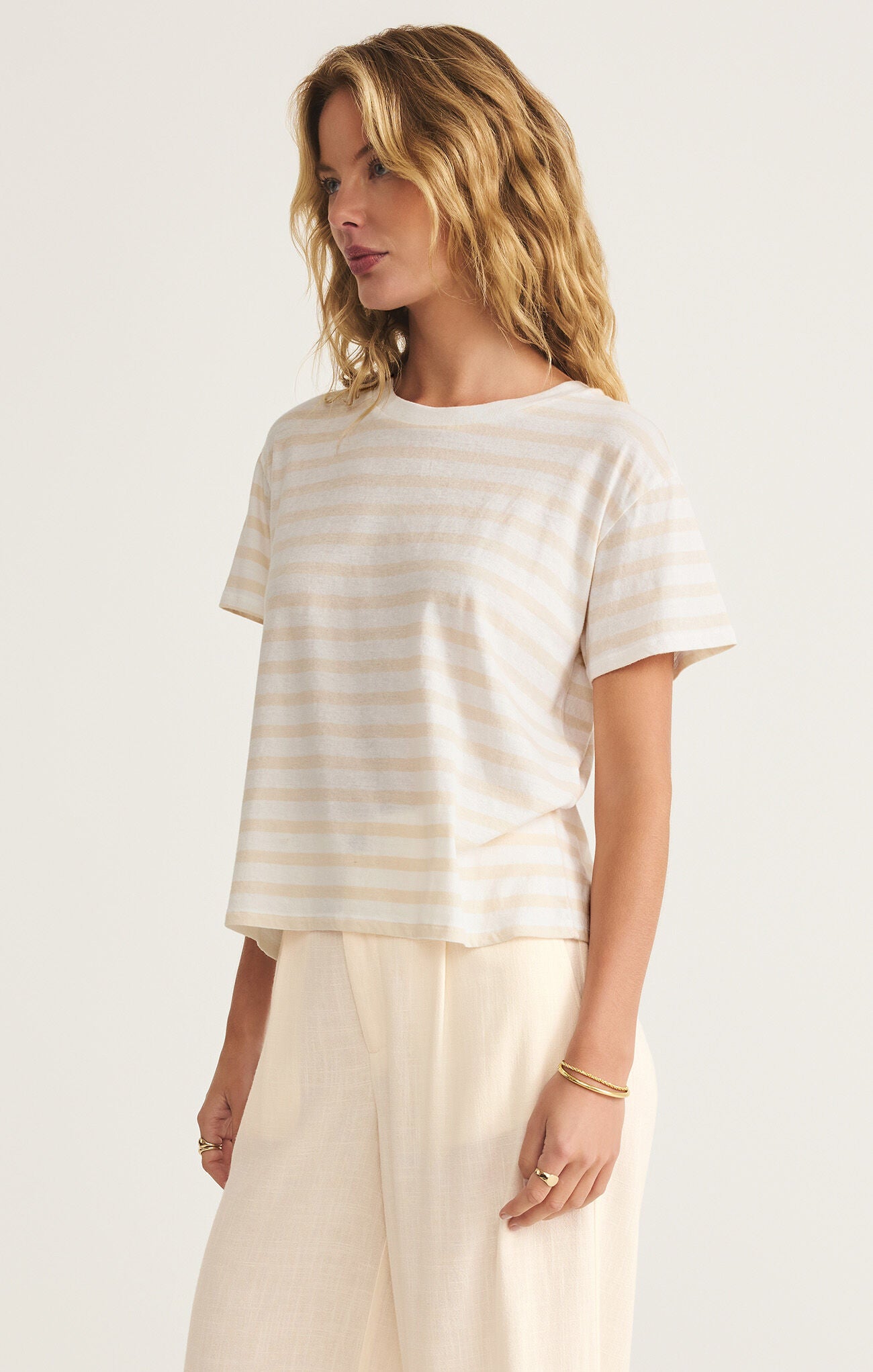 STRIPED MODERN TEE