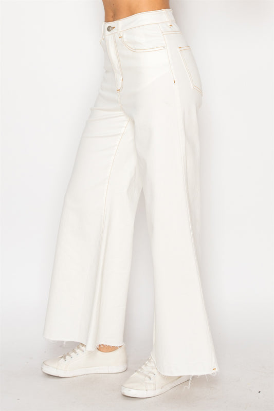 STITCH WIDE LEG DENIM