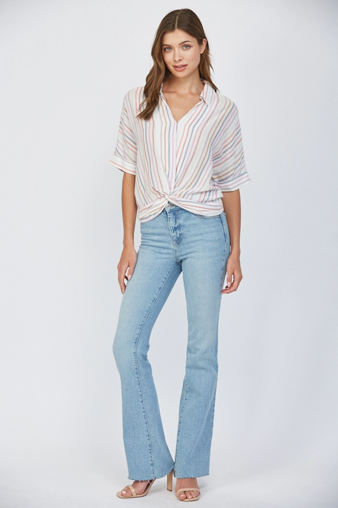 FRONT TWIST COLLAR TOP