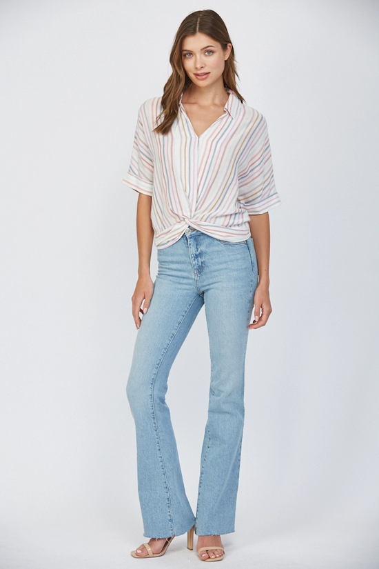 FRONT TWIST COLLAR TOP