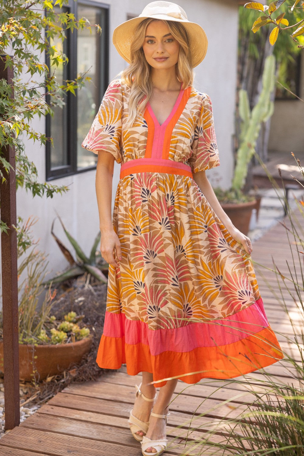 Tropical Sunset Maxi Dress