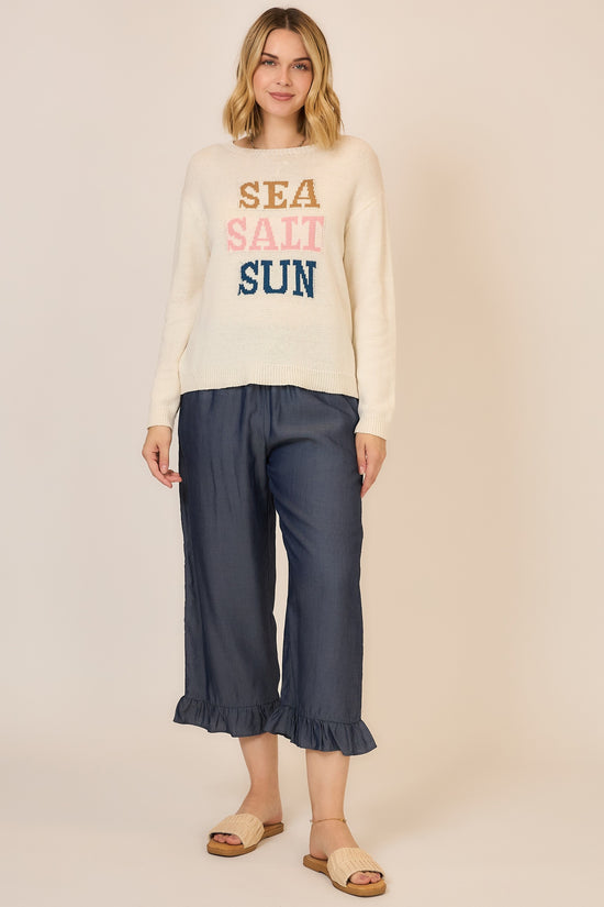 "SEA,SALT,SUN" SWEATER
