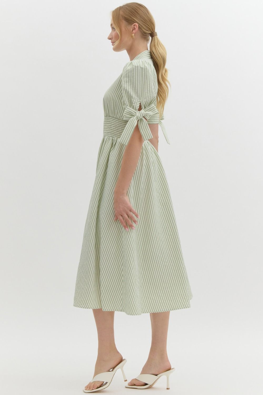 The Sage Haven Zipper Midi Dress