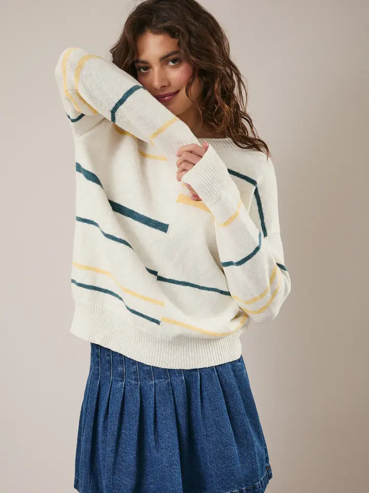 RETRO STRIPED SWEATER