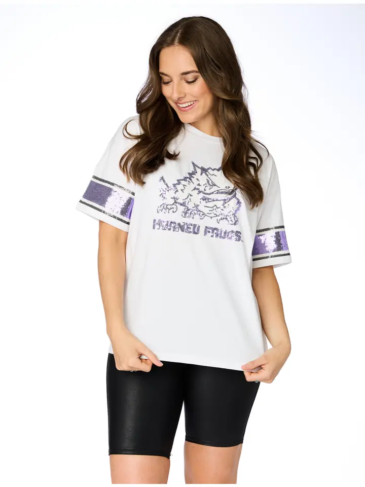 HORNED FROG SEQUIN GRAND TEE