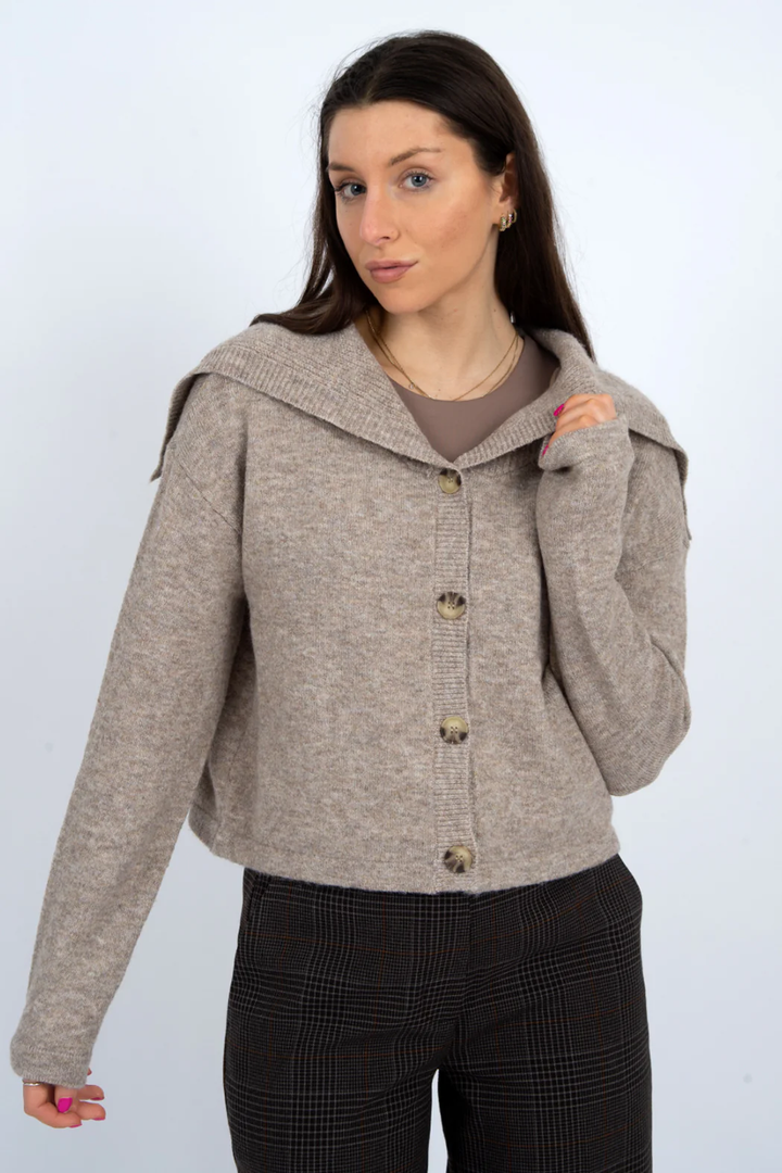 ECHO SAILOR NECK CARDIGAN