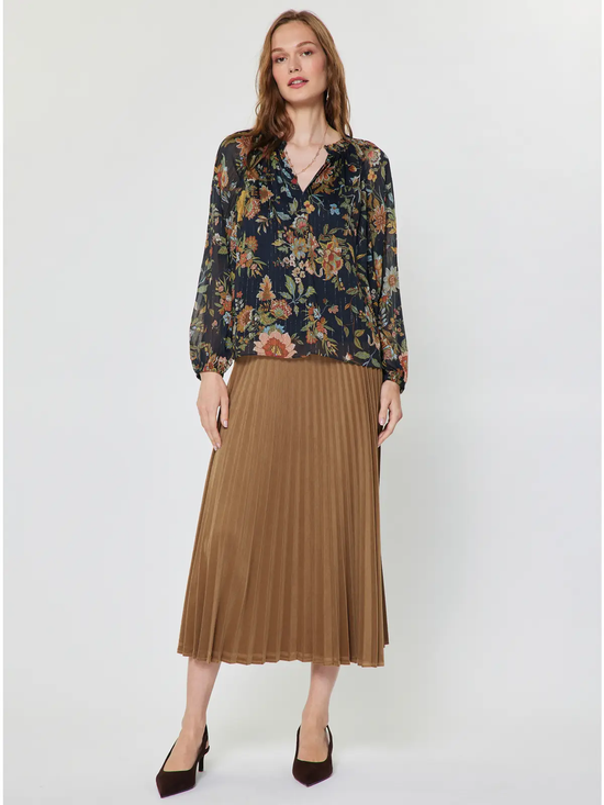 Botanical Floral Print Blouse